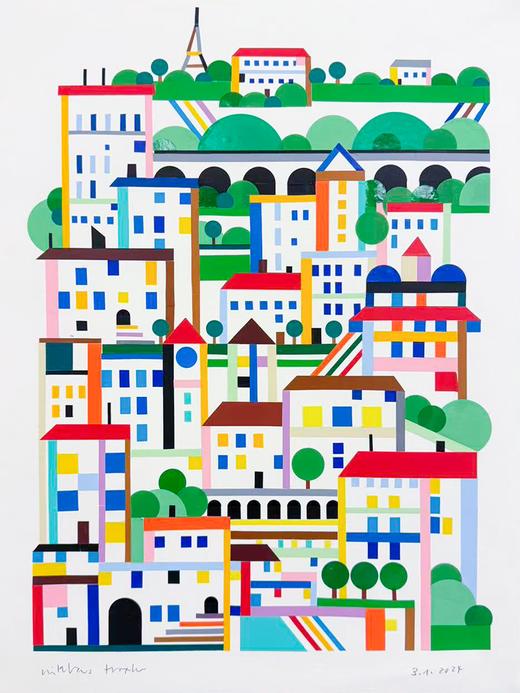 Niklaus Troxler 手稿原作｜Switzerland｜40 x 30 cm｜2025 商品图2