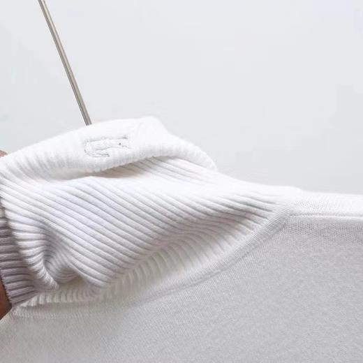 D120877纯色高领基础款柔软舒适绿标翻领毛衣针织衫 商品图7