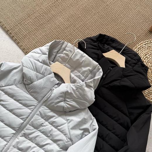 D120828冬日通勤户外轻暖新选择同款拼接轻薄羽绒服外套 商品图3