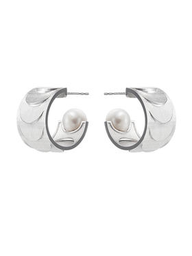 APPLOGUE｜EA2513W 寰系列之旋转镂空耳饰 [ 银 ]