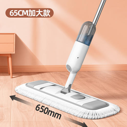 【一拖即净❗️懒人喷雾拖把】干湿两用，超大面板清洁效率翻倍，探底家具底部细缝，微湿清洁瞬时干爽，平板尘推拖把家用工业棉线拖布排拖QQ 商品图5