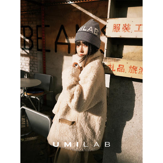 UMILAB｜暖伴*造型神器 100%羊毛保暖抗寒经典三色针织冷帽K675W 商品图1