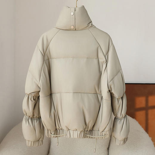 丁摩 绵羊皮真皮羽绒服鹅绒服美拉德海宁皮草外套QH2465 商品图1