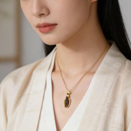 平安丨天然芽庄白奇楠包金吊坠 沉水级丨合集 商品图1