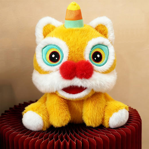 【超级可爱喜庆舞狮毛绒玩具】新年公仔 过节客厅卧室装饰娃娃送礼玩偶  商品图7