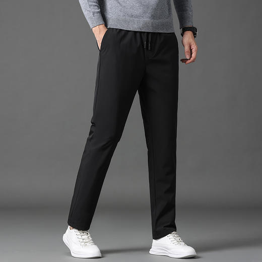 【鹅绒羽绒裤】罗蒙冬季羽绒裤男士保暖舒适直筒版型腰部抽绳设计时尚休闲通勤长裤子 商品图2