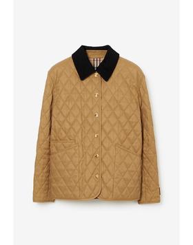 B家热销的同款“黄金甲”菱格棉服