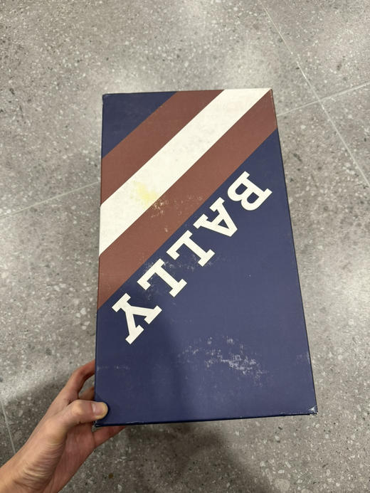 正品 BALLY巴利 休闲 低帮 时尚板鞋 男款 白银色 全新鞋盒破损 尺码40.5码0899 商品图5