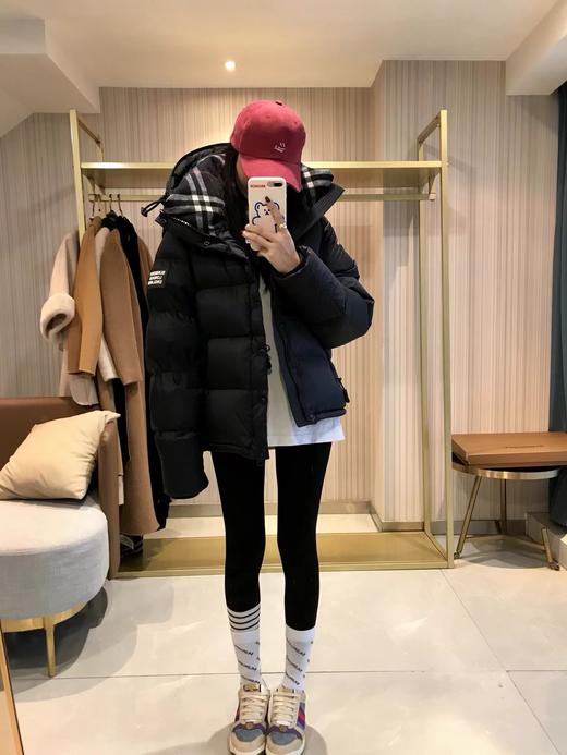 D120864秋冬新款可拆式衣袖连帽羽绒服周冬雨同款 商品图11