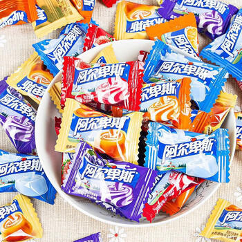 徐福记酥心糖口嚼软糖阿尔卑斯等品牌混合1650g喜糖果年货零食大礼包 商品图6