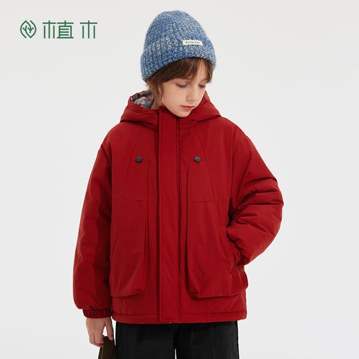 【年服】植木三防两面穿连帽棉服外套55V070036 商品图3
