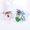【福蝶】空窗珐琅蝴蝶耳钉-EZ12405077 商品缩略图4