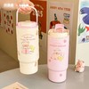 4楼Eubelle欧蓓 川岛屋&LuLu猪联名 手提保温杯1000ml 316不锈钢吸管水杯冰霸杯 活动价：99元 商品缩略图0
