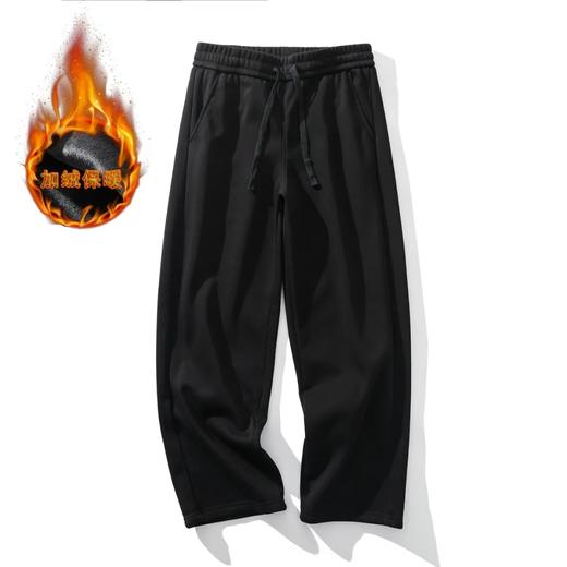 加绒卫裤 男士加绒垂感卫裤 商品图3