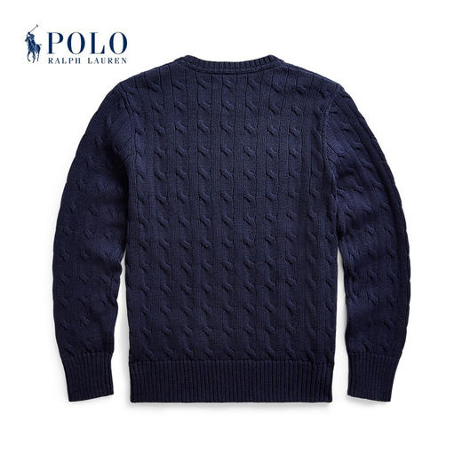 【秒杀价已调 直接拍】2025 新款 Ralph Lauren/拉夫劳伦 RL 经典常青款 绞花圆领 编结针织毛衫 可配亲子装 商品图5