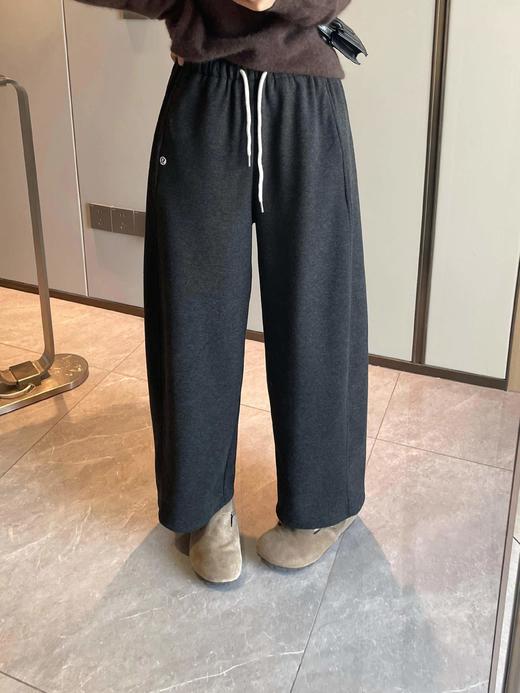 D120833慵懒舒适休闲风加绒九分羊绒气球裤女士阔腿裤 商品图2