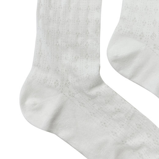 谜底中筒袜2026年春季新品显瘦竖条纹撞色木耳边袜子女261MQ0408 商品图2