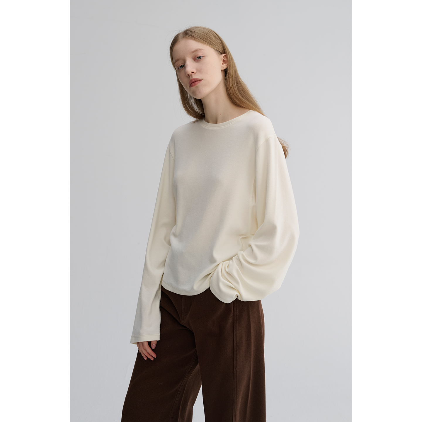 MAISON CECILE 四色|磨毛超糯温暖亲肤松弛蝙蝠袖含羊毛打底上衣