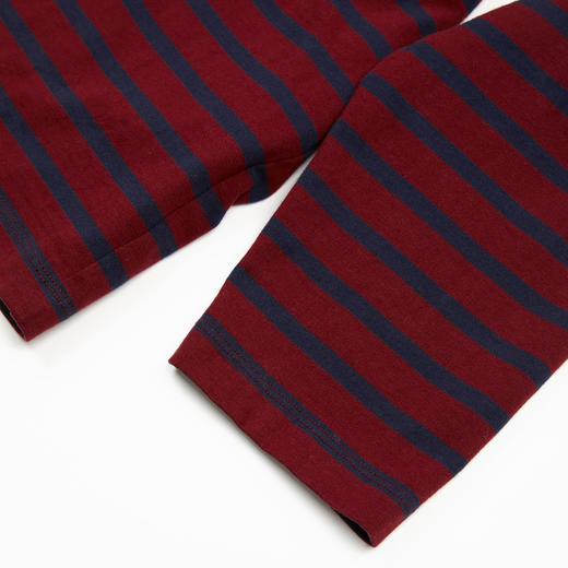 ROMI STUDIO “舒适气质”条纹棉质撞色V领针织上衣 RWDSSU1540 商品图7