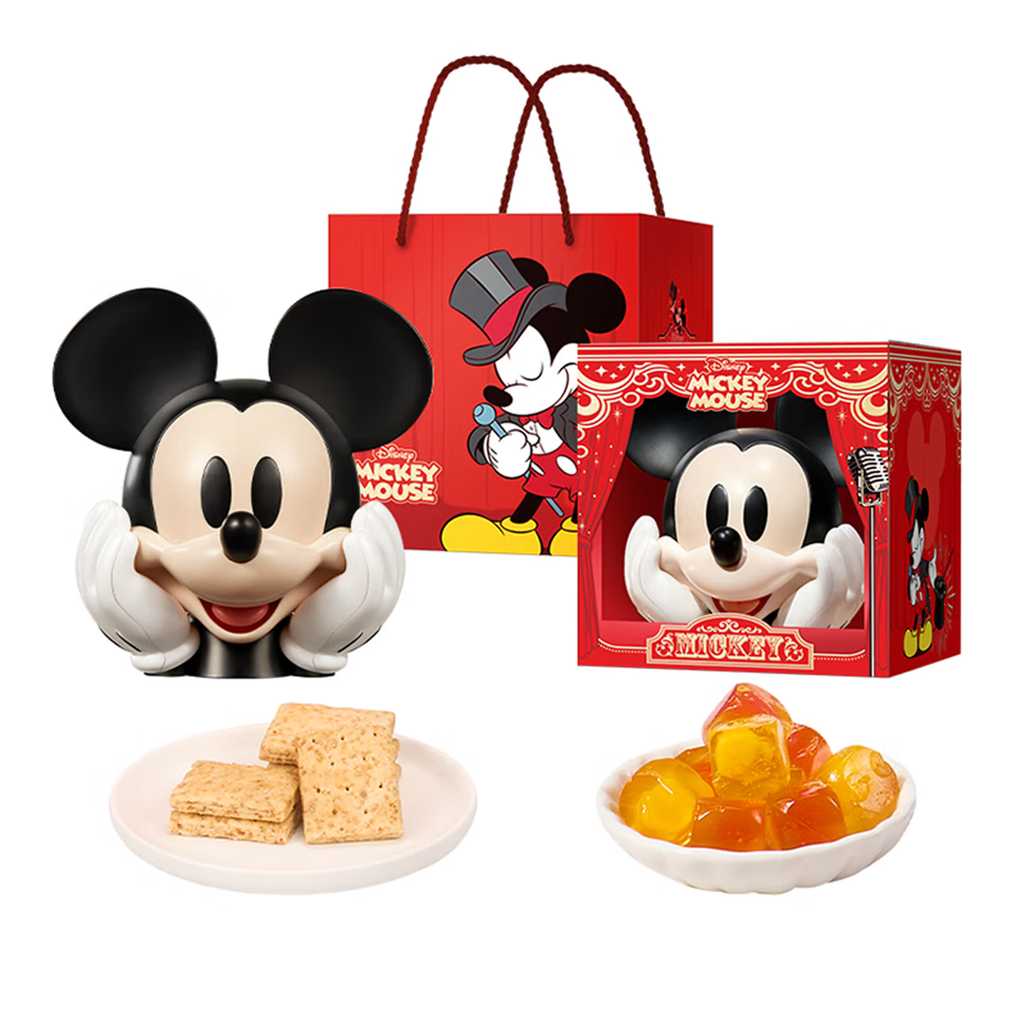 迪士尼（Disney）好奇无限新春版米奇头造型摆件糖果礼盒369g过年送女友闺蜜儿童 好奇无限新春版礼盒