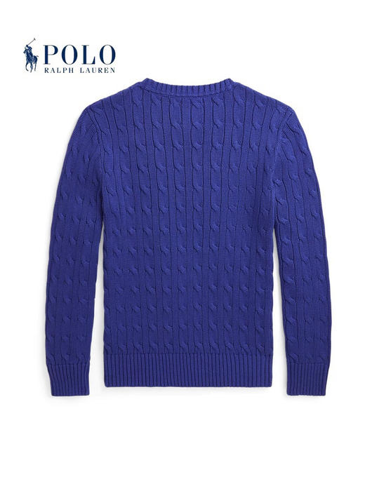 【秒杀价已调 直接拍】2025 新款 Ralph Lauren/拉夫劳伦 RL 经典常青款 绞花圆领 编结针织毛衫 可配亲子装 商品图6