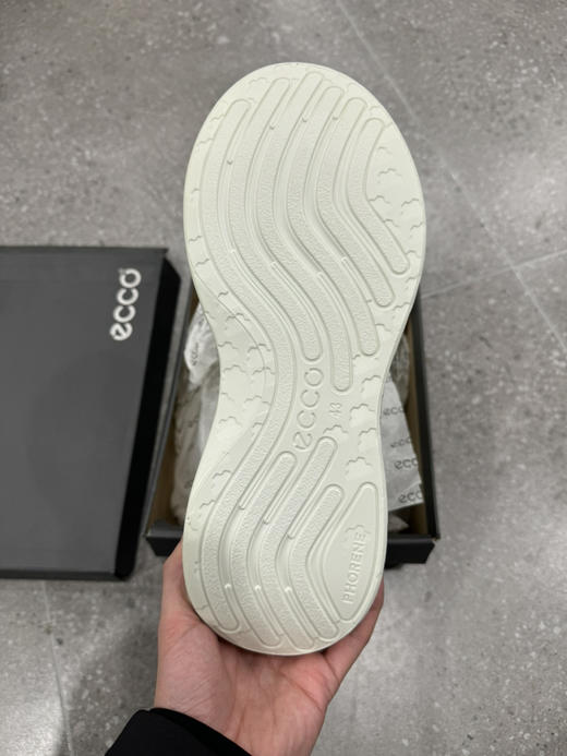 正品 ecco爱步 悦动 皮革 生活休闲鞋 男款 白色 全新鞋盒破损 尺码43码0449 商品图4
