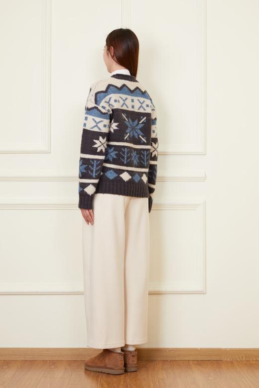 HAYES 撞色提花高级慵懒感套头毛衣 21969 商品图8