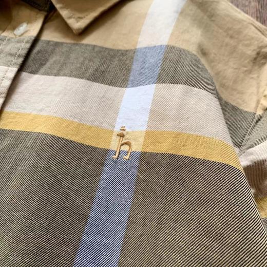 D120811复古英伦感上衣女春秋新品舒适时尚设计格纹长袖衬衫衬衣 商品图11