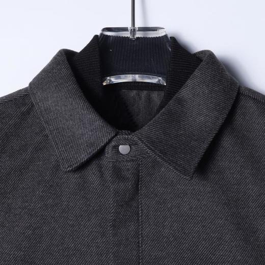 9213SDSA男士秋冬新款痞帅男装复古简约拼接撞色翻领衬衫百搭时尚衬衣 商品图2