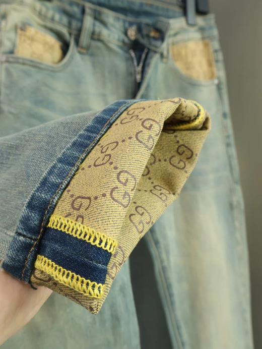 D120822简单儒雅男士精典纯色水洗休闲牛仔裤 商品图13