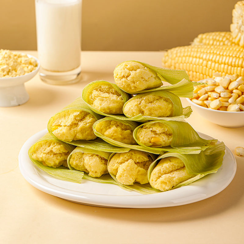 人间喜物|玉米粑粑鲜玉米原浆能吃到整颗玉米粒孩子爱吃的粗粮早餐