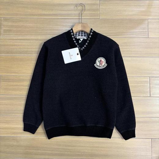 D120878秋冬新款时尚休闲男士一体绒针织毛衣 商品图3