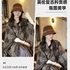 丁摩 复古英伦风格纹大披肩女秋冬高级感保暖斗篷外搭时尚流苏围巾披风5ZF-196 商品缩略图2