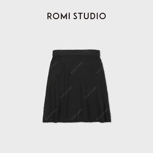 ROMI STUDIO “编织初夏” 百搭耐看立体宽松透气针织A字半裙 M3755 商品图1