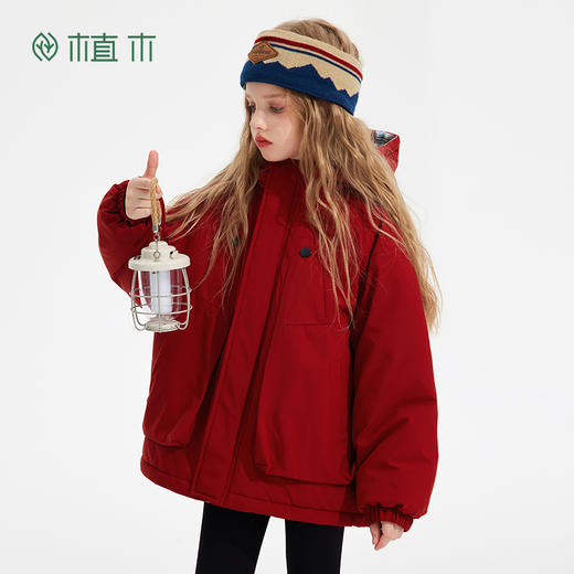 【年服】植木三防两面穿连帽棉服外套55V070036 商品图2