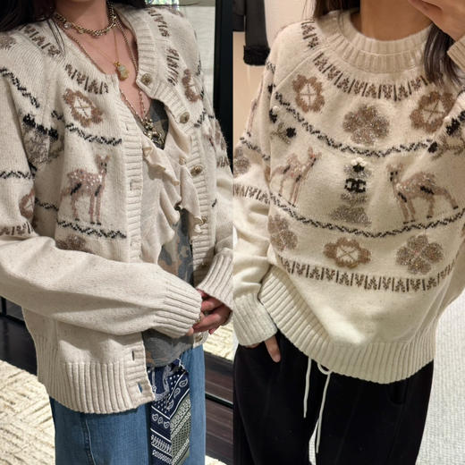 CH-S 25N 圣诞小鹿毛衣 商品图0