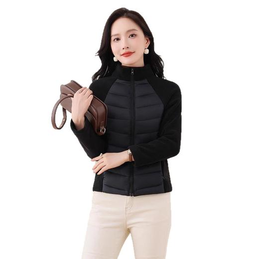 丁摩 立领轻薄羽绒棉服女新款拼接内胆短款运动跑步外套5ZF-1286 商品图4