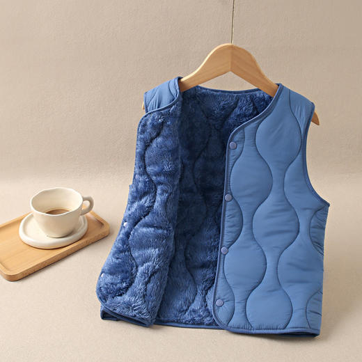 【YW】无忧购加厚绒保暖马甲男女童背心2025秋冬新品男女童马夹可外穿（截单后3-5天发货) 商品图10