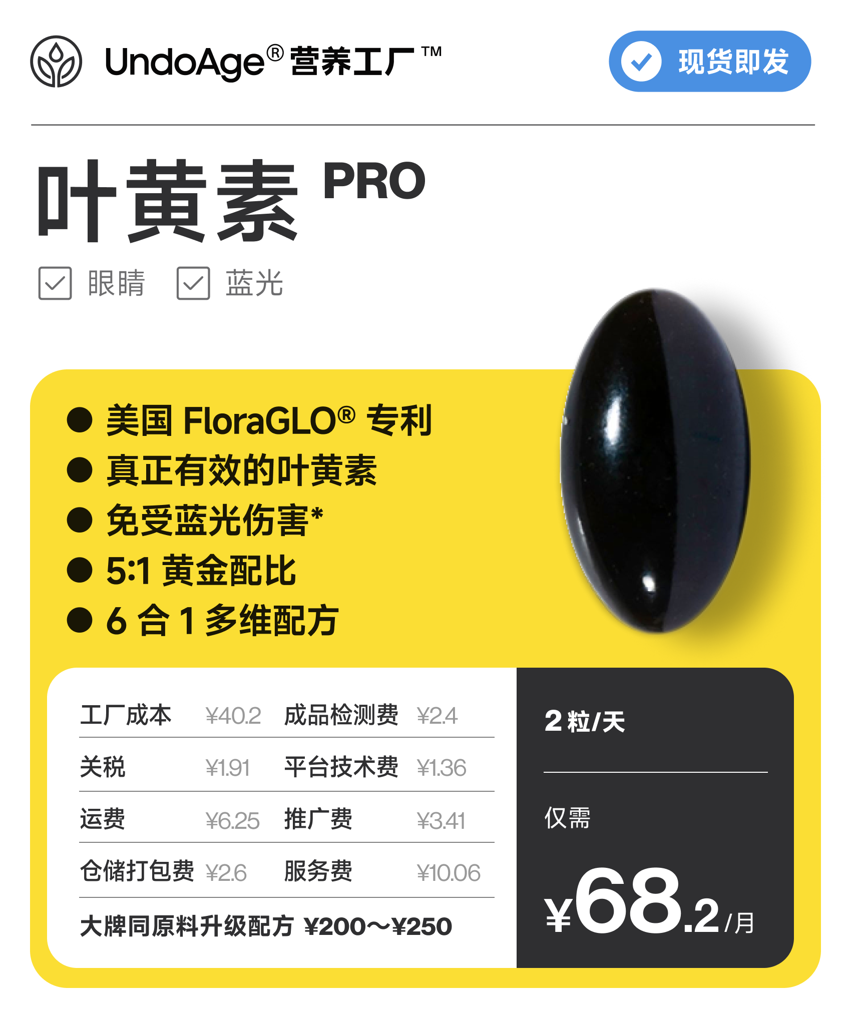 叶黄素 Pro｜美国 FloraGLO® 专利【现货即发】