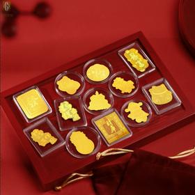 乐商城专属！【中国金楼 足金手机贴】