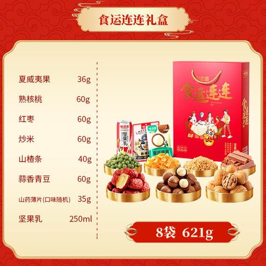 【味滋源坚果礼盒装】零食大礼包 每日坚果混合干果炒货春节送礼  商品图5