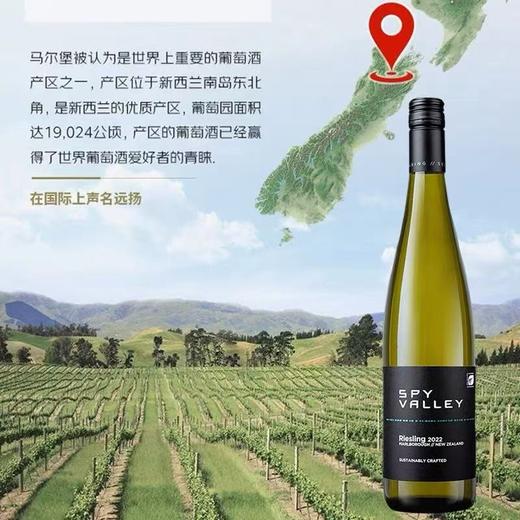 碟谷新西兰马尔堡雷司令白葡萄酒750ml清爽果香经典干白 商品图2