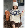 【YW】无忧购“礼物季”复古圣诞氛围感费尔岛提花毛衣女长袖套头针织上衣8336（截单后3-5天发货） 商品缩略图4