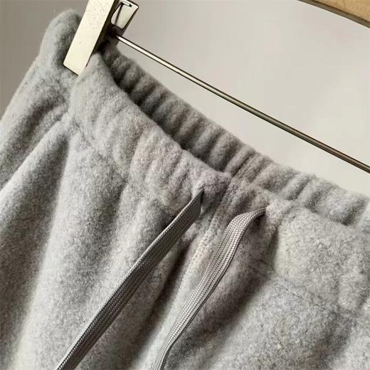 D120870松弛感直筒雨花绒加棉毛呢卫裤休闲裤 商品图11