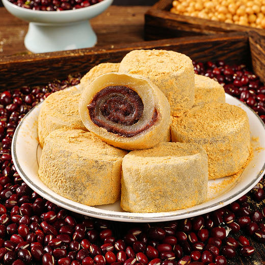 【软糯Q弹❗️层次超丰富】细腻香浓，驴打滚糕点东北特产豆面卷打糕驴打滚儿传统手工茶点茶配帮办公室休闲下午茶点心零食品。re 商品图1