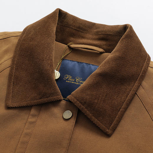 PLUS CRASH2025新款高智巴恩复古百搭工装羽绒服保暖百搭夹克外套 商品图3