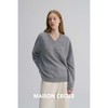 MAISON CECILE三色|高克重全羊绒V领宽松松弛感毛衣 商品缩略图1