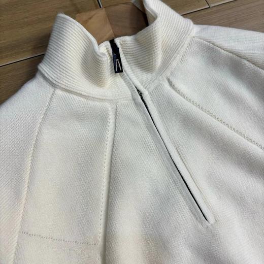 D120876秋冬新款男士舒适简约半拉链立领针织毛衣 商品图6