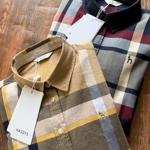 D120811复古英伦感上衣女春秋新品舒适时尚设计格纹长袖衬衫衬衣 商品图6