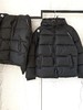 D120804冬季男女款户外保暖肩袖箭头logo简约大气连帽面包棉服 商品缩略图1